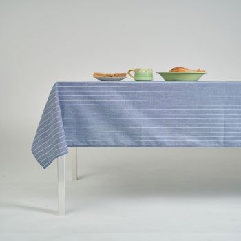 ผ้าปูโต๊ะ ผ้าคลุมโต๊ะ สี Arctic Stripe ขนาด 145 x 240 cm